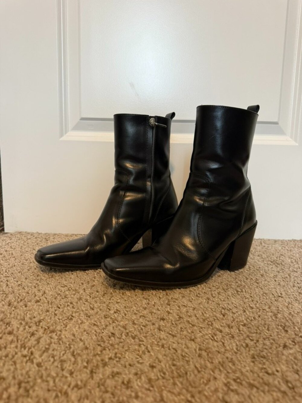 Thursday Boot Co. Everyday Boots — Black Leather, Size 7.5